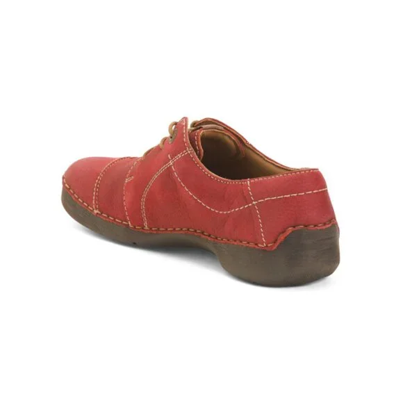 JOSEF SEIBEL Red Nubuck Leather Fergey 20 Sneakers